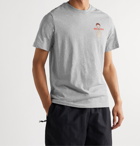 Nike - Sportswear Printed Melangé Cotton-Jersey T-Shirt - Gray