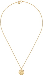 Tom Wood Gold Coin Pendant Necklace