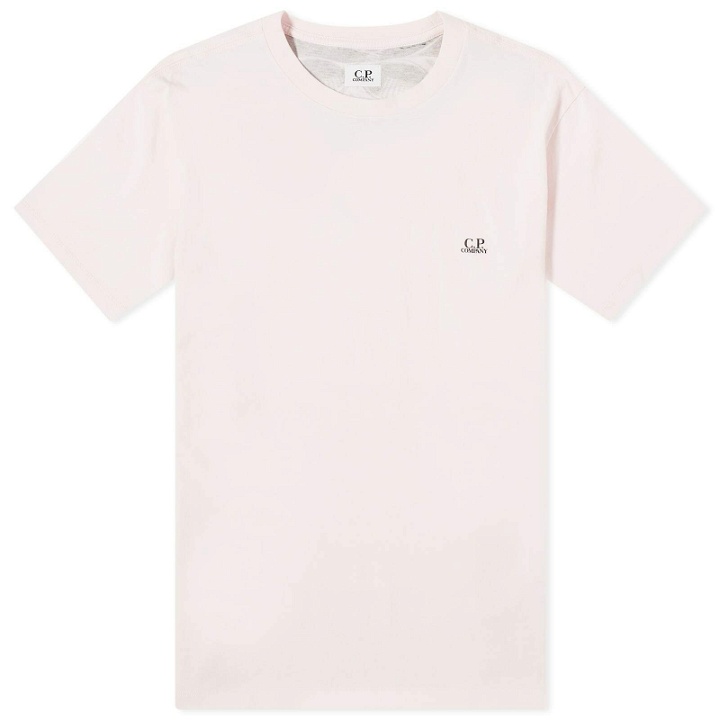 Photo: C.P. Company Men's 30/1 Jersey Goggle T-Shirt in Heavenly Pink