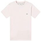 C.P. Company Men's 30/1 Jersey Goggle T-Shirt in Heavenly Pink