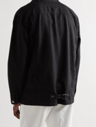 COMME DES GARÇONS HOMME - Garment-Dyed Wool-Gabardine Jacket - Black