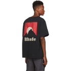 Rhude Black Moonlight Logo T-Shirt