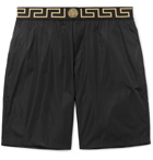 Versace - Long-Length Wide-Leg Swim Shorts - Men - Black