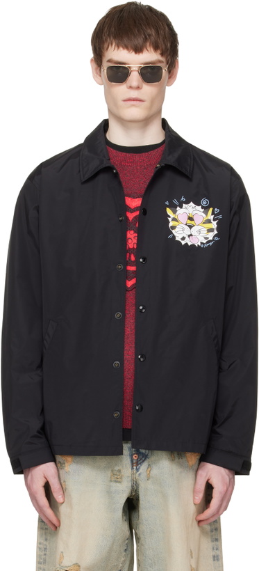 Photo: Kenzo Black Kenzo Paris 'KENZO Wild Tiger' Light Coach Jacket