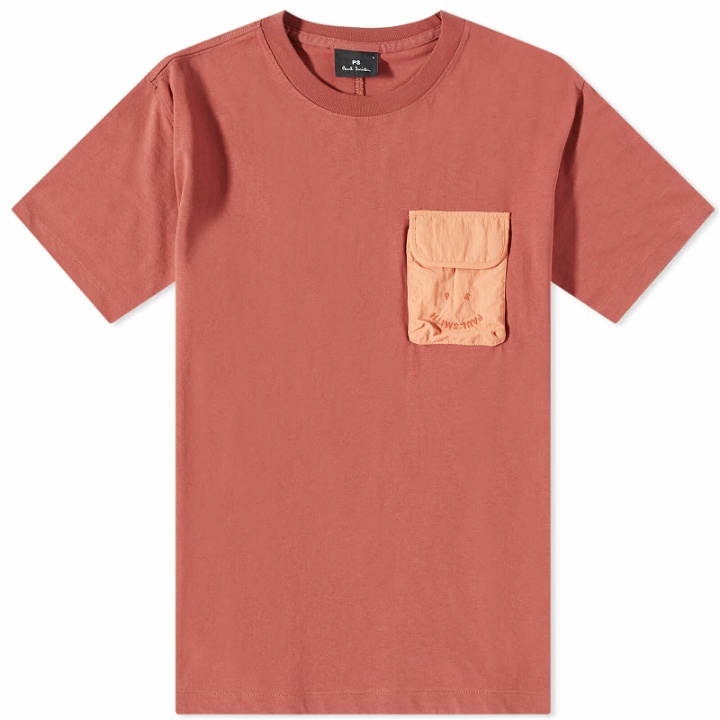 Photo: Paul Smith Men's Happy Pocket T-Shirt in Red