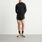 Nike Dri Fit Reflective Half Zip in Black/Reflective Silver