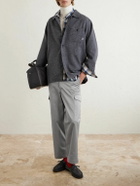 WTAPS - Straight-Leg Cotton-Blend Twill Trousers - Gray