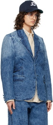 ADER error Blue Drush Denim Blazer