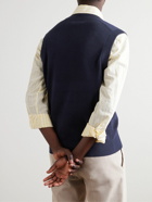 Brunello Cucinelli - Ribbed Cotton Sweater Vest - Blue