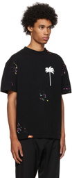 Palm Angels Black Cotton T-Shirt