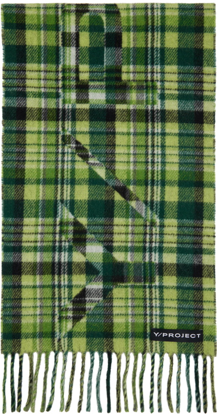 Photo: Y/Project Green Check Scarf