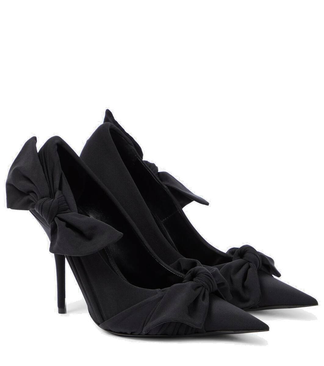も*う様 Balenciaga knife knot mule ribbon s Balenciaga Knife Knot bow-detail pumps Balenciaga