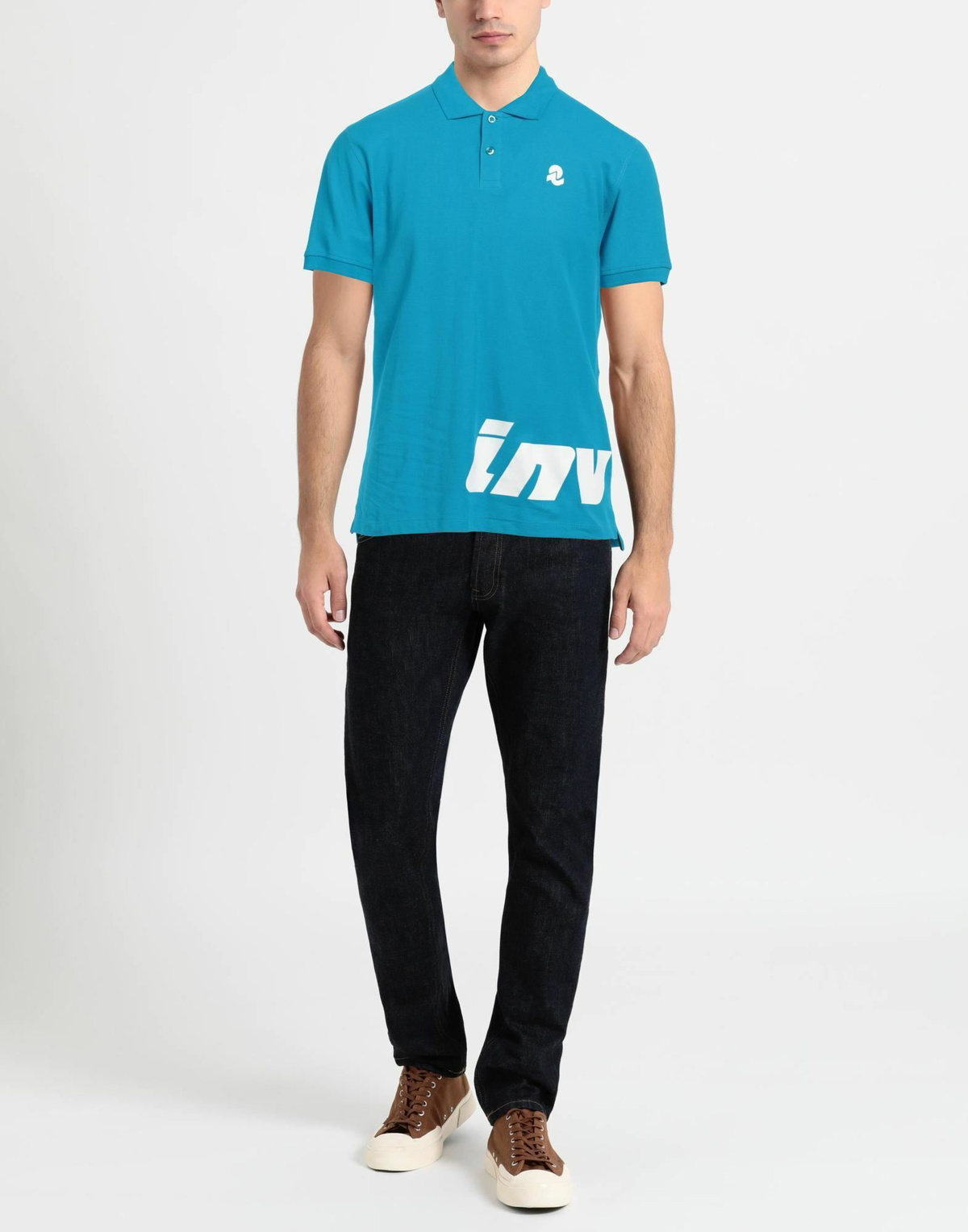 Invicta Mens Polo shirt Turquoise