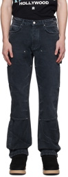 AMIRI Black Jacquard Jeans
