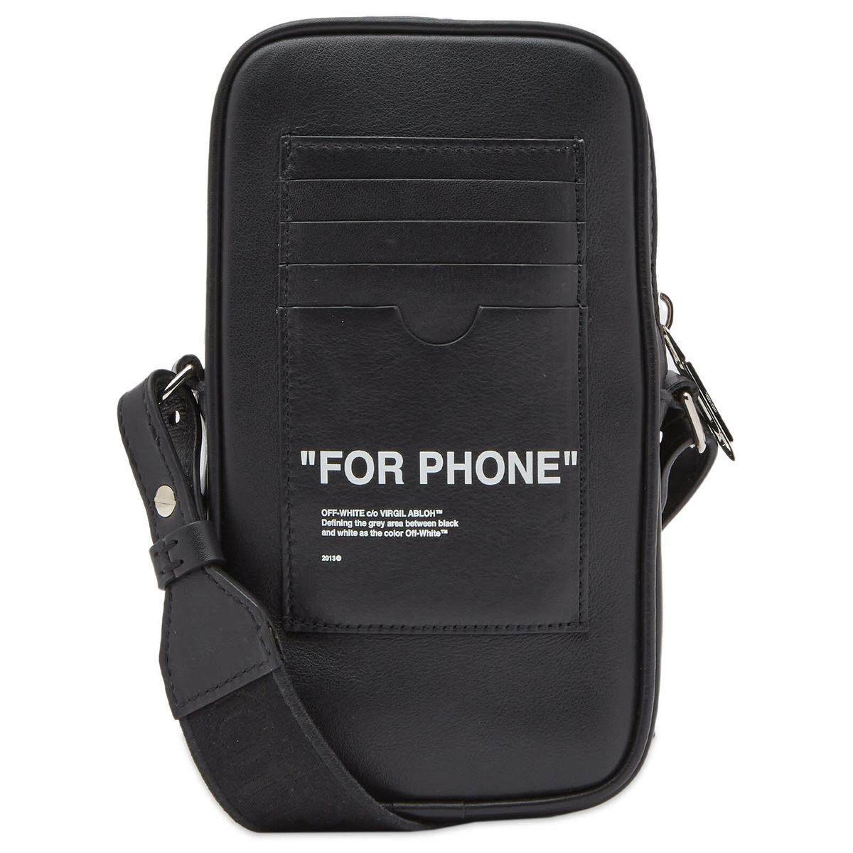 Off-White Men's Quote Phone Cross Body Bag in Black Off-White