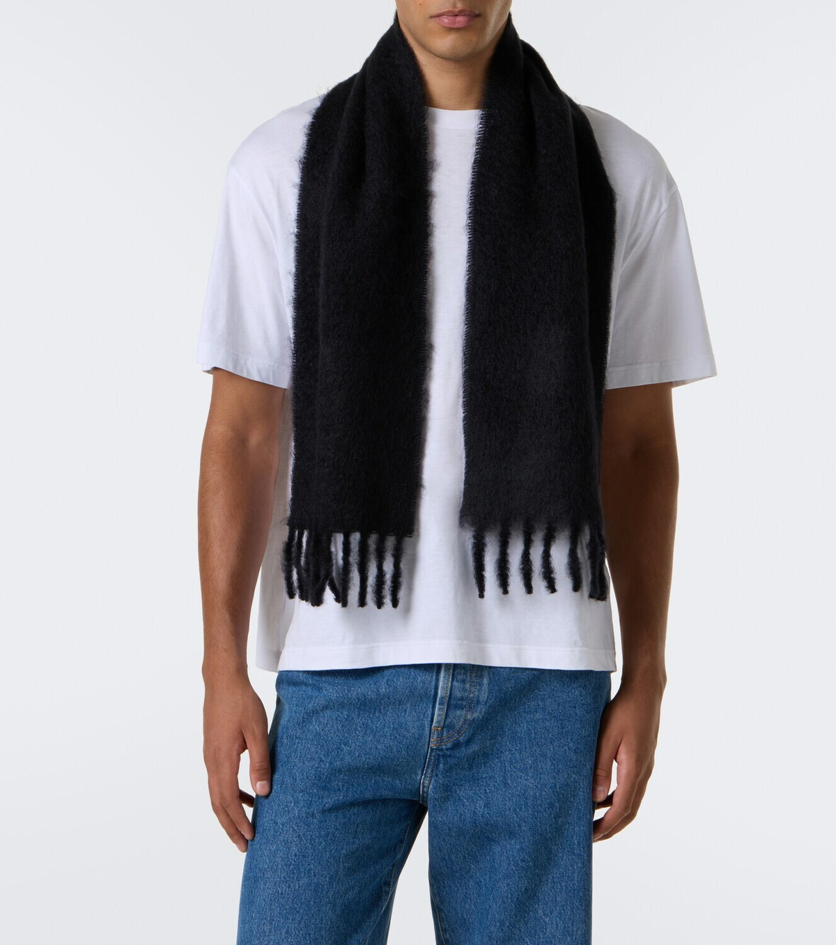 The Row Creana mohair and wool scarf