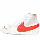 Nike Men's Blazer Mid '77 Jumbo Sneakers in White/Red/Black/Orange