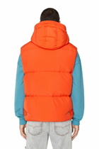 Diesel Polygiene Viral Off real down vest - Winter Jackets Mens in Orange