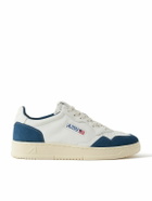 Autry - Medalist Suede-Trimmed Leather Sneakers - White