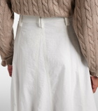Brunello Cucinelli Cotton-blend maxi skirt