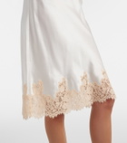 Dôen Elowette lace-trimmed silk longuette