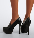 Gucci Fame Horsebit leather platform pumps