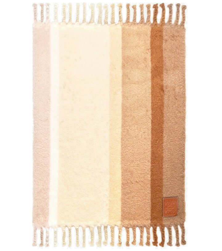 Photo: Loewe - Striped mohair-blend blanket