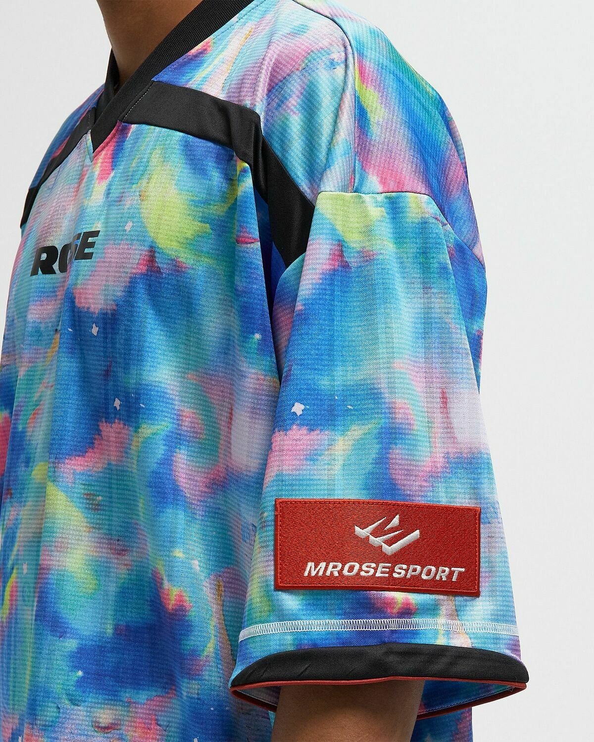 Martine Rose PRINTED FOOTBALL TOP Blue Mens Jersey