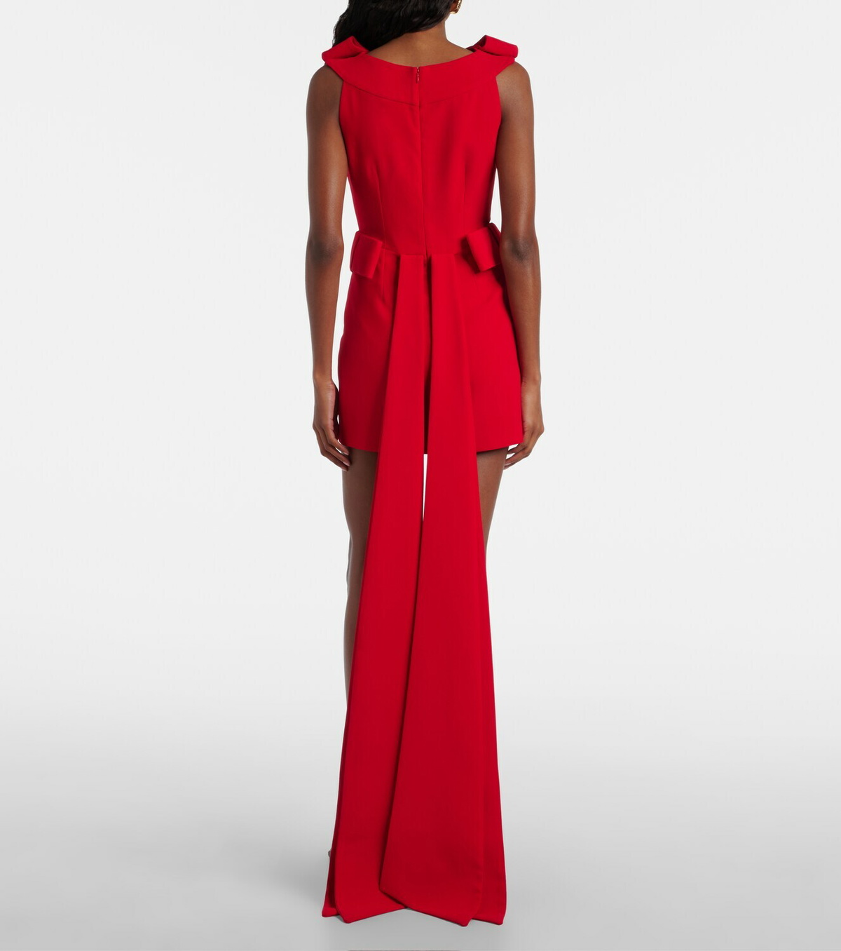 The New Arrivals Ilkyaz Ozel Daphne bow-detail crêpe minidress