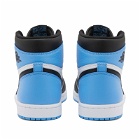 Air Jordan Men's 1 Retro Hi-Top OG RMSTD Sneakers in University Blue/Black/White