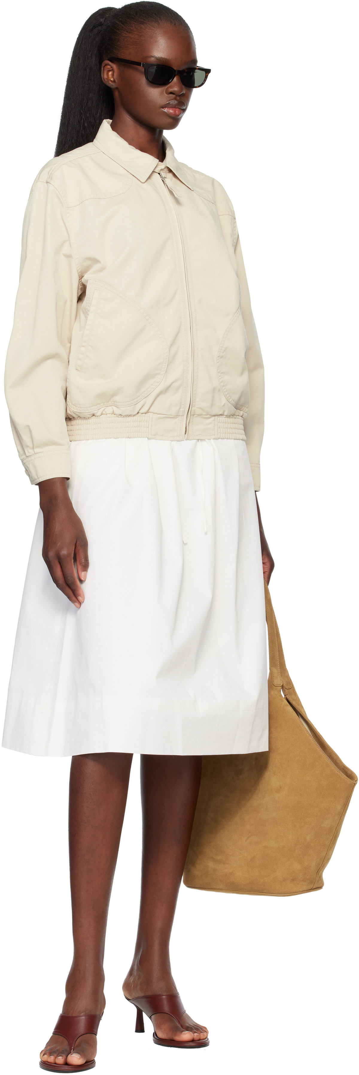 Nothing Written Beige Margaret Cotton Cricket Jacket