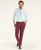 Brooks Brothers Men's Milano Slim-Fit Stretch Advantage Chino Pants | Dark Red