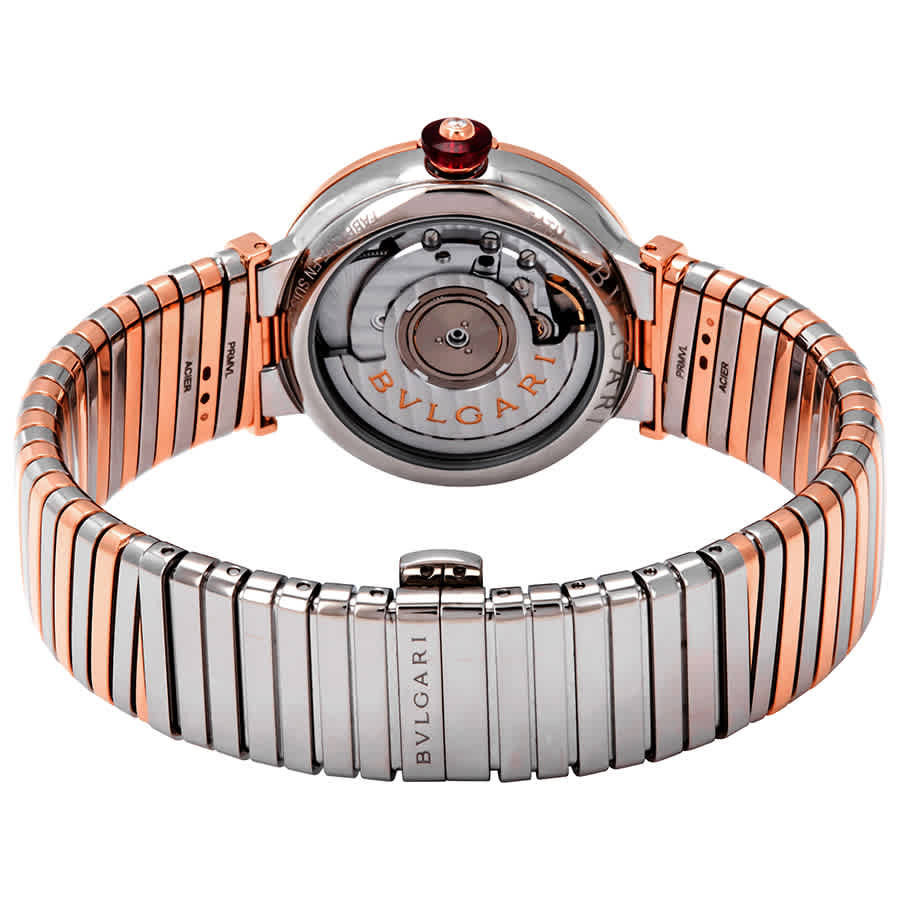 Bvlgari LVCEA Tubogas Mother of Pearl Diamond Dial Ladies Watch 102954
