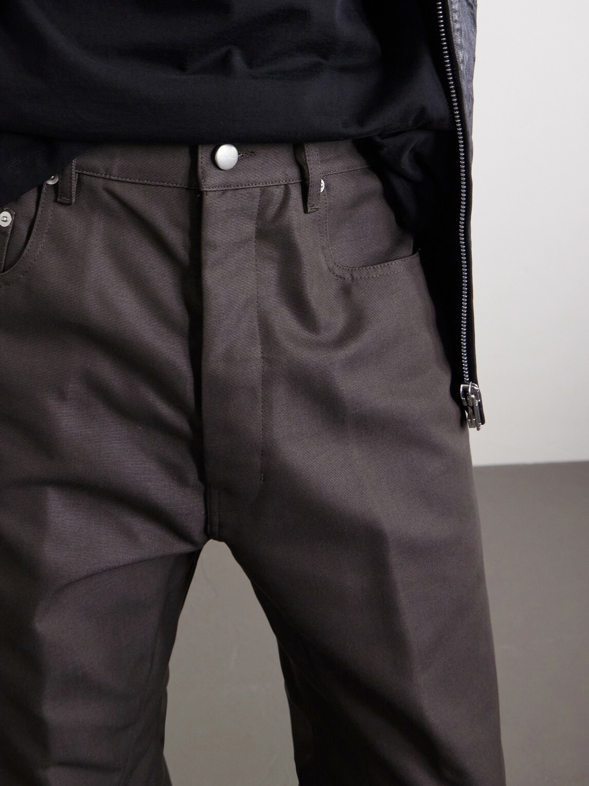 Rick Owens - Geth Straight-Leg Organic Cotton-Blend Canvas Trousers - Brown