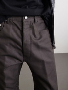 Rick Owens - Geth Straight-Leg Organic Cotton-Blend Canvas Trousers - Brown