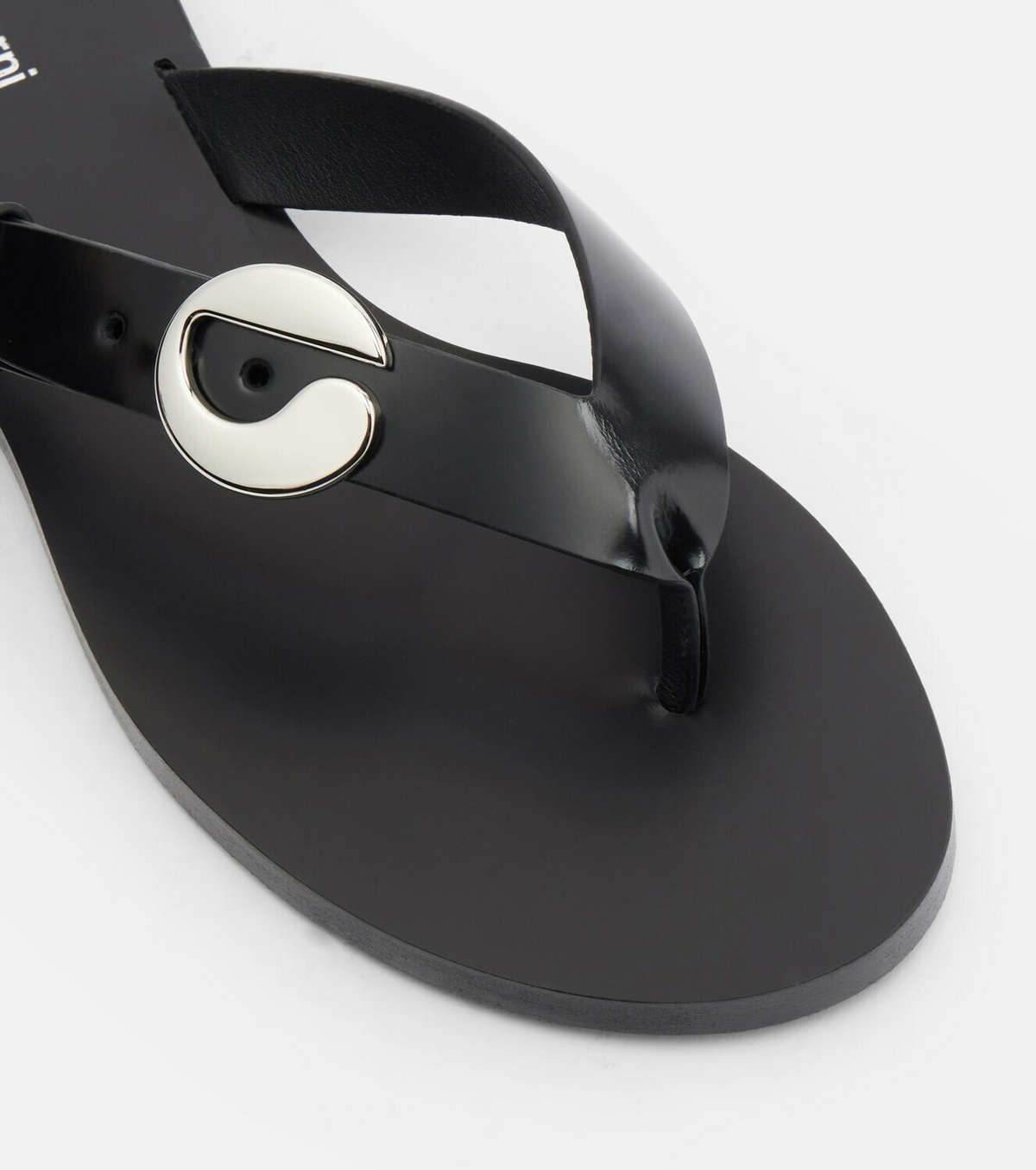 Coperni Logo leather thong sandals