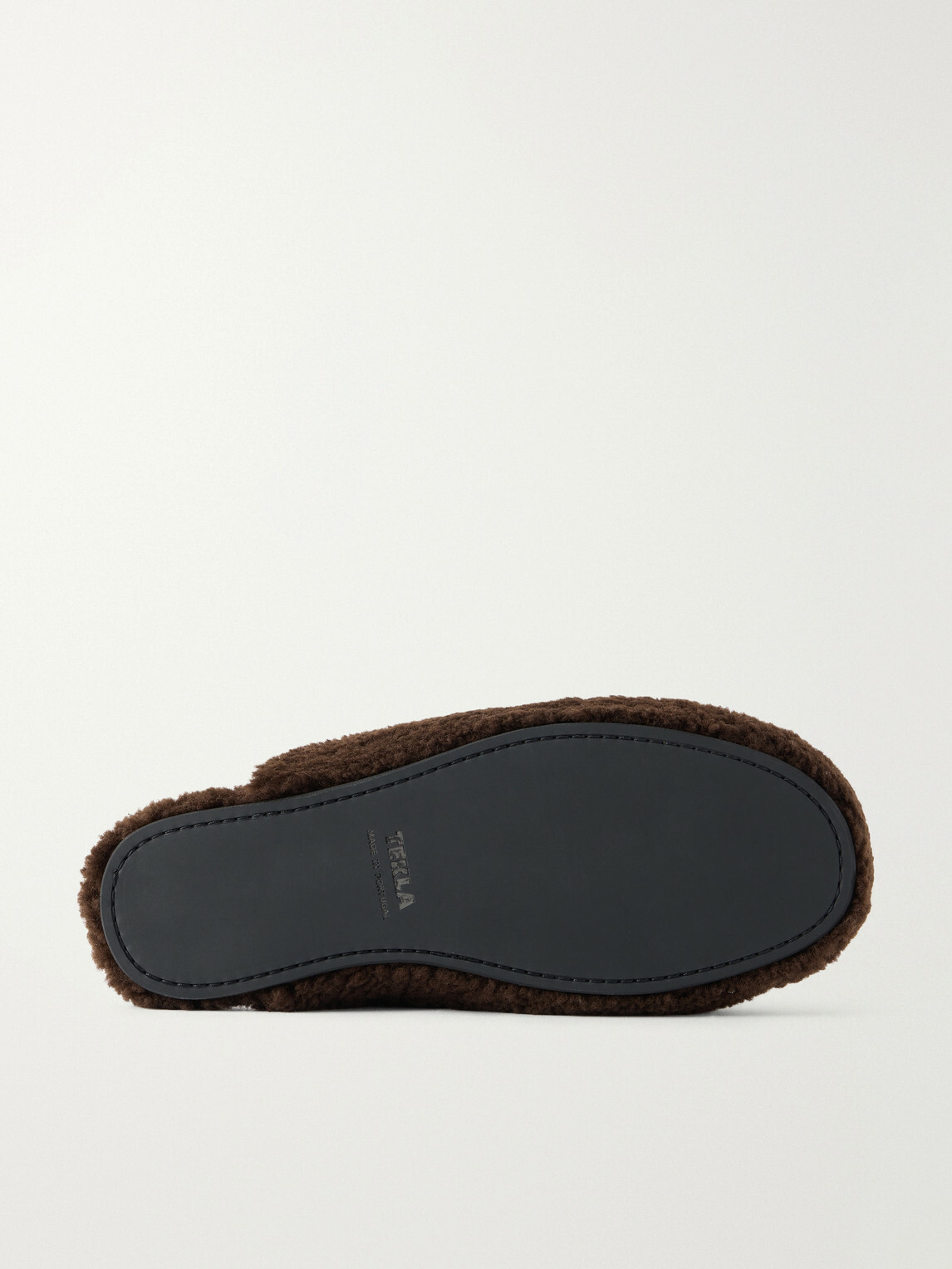 TEKLA - Shearling Slippers - Brown