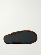 TEKLA - Shearling Slippers - Brown