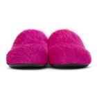 Marni Pink Calf-Hair Fussbett Loafers