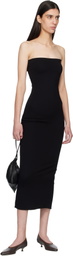 LESET Black Rio Bandeau Midi Dress