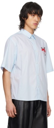 UNDERCOVER Blue Embroidered Shirt