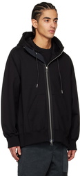 sacai Black Sweat Hoodie