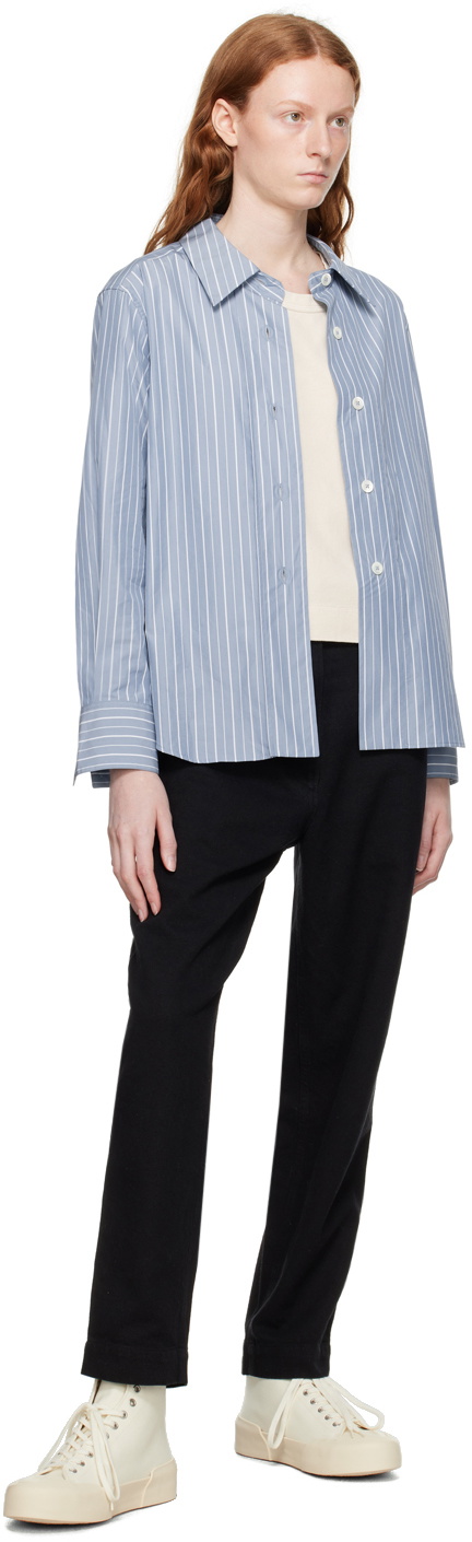 Margaret Howell Blue Striped Shirt