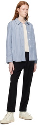 Margaret Howell Blue Striped Shirt