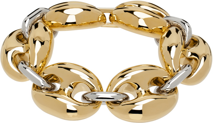 Photo: Rabanne Gold & Silver Eight Chunky Bicolored Bracelet