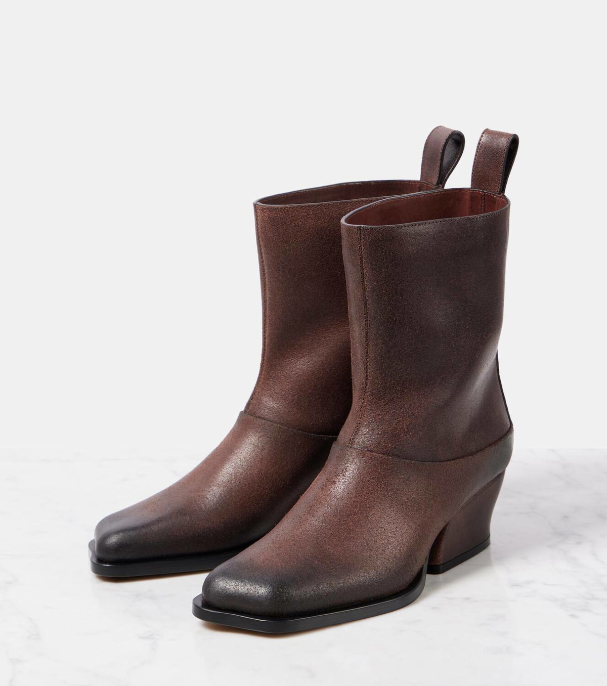 ブーツその他 LOEWE ONDA LEATHER BOOTS Loewe Onda 45 leather booties Loewe