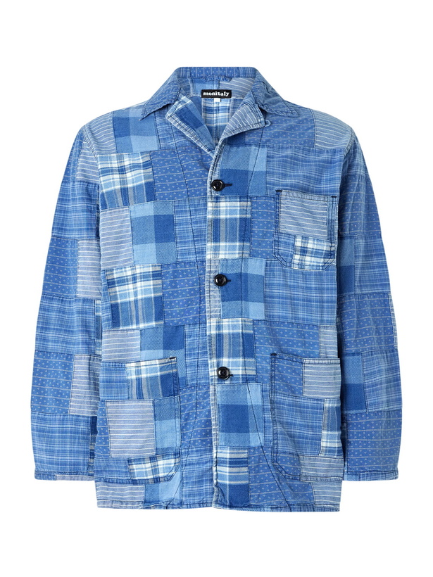 Photo: Monitaly - Patchwork Cotton Jacket - Blue