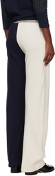 SC103 Navy & White Viola Lounge Pants