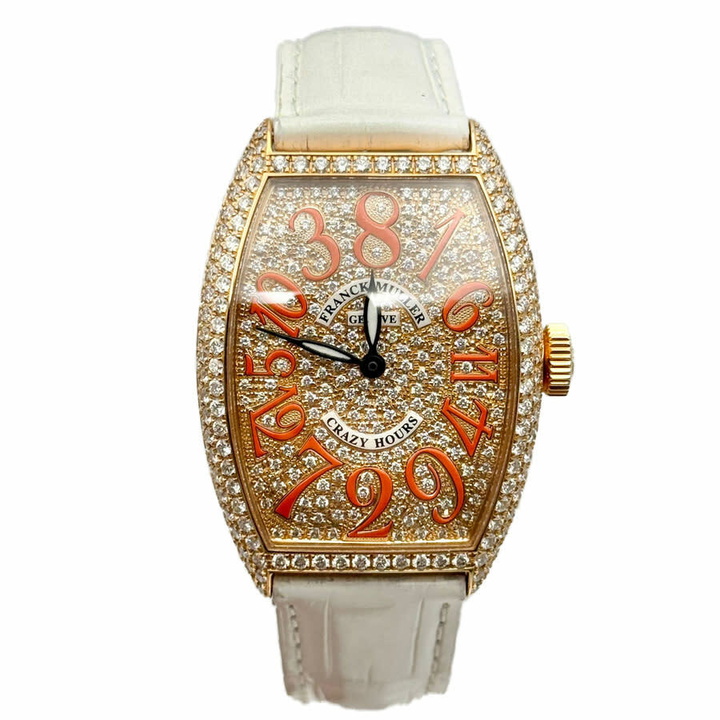 Photo: Franck Muller Cintree Curvex Automatic Diamond Ladies Watch 5850 CH D CD-WHT
