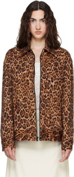 Anna Sui Tan Leopard Jacket